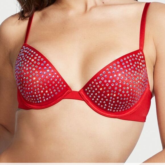 VERY SEXY Victoria’s Secret Lightly Lined Embellished Demi Bra